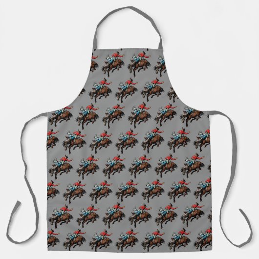 Bronc-Fahrerdesign Schürze (Vorderseite)