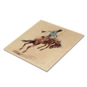 Bronc Rider 2 von Edward Borein Fliese (Seite)