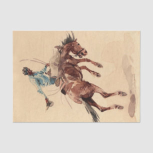 Bronc Rider 2 von Edward Borein Seidenpapier