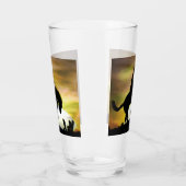 Bronc Rider Cowboy Beer Glass Drink Glass Glas (Links)