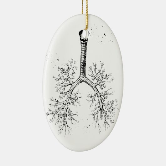 Bronchialbaum Keramik Ornament (Rechts)