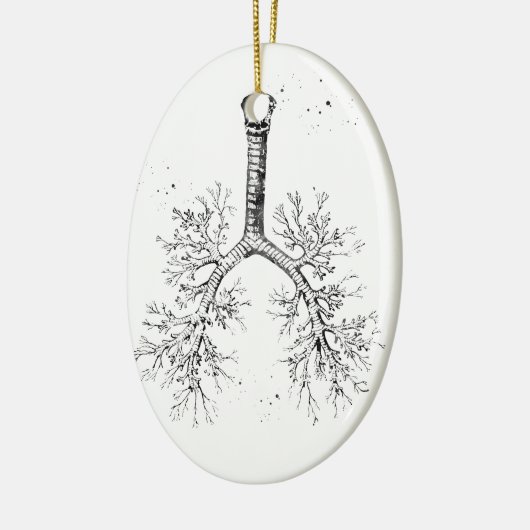 Bronchialbaum Keramik Ornament (Links)