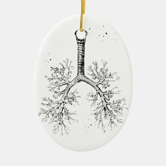 Bronchialbaum Keramik Ornament (Vorne)