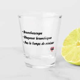 Broncho hat keine Zeit zum Niazieren Schnapsglas