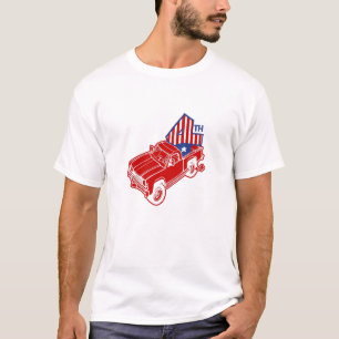 Bronco  4. hinten  4. Juli T-Shirt