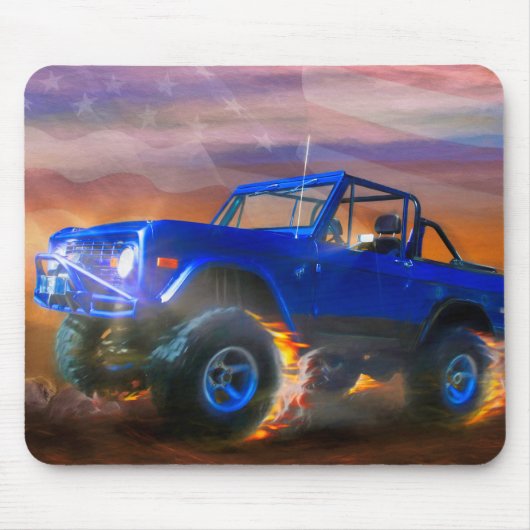 Bronco 4X4 "OFF ROAD RAGER" Mousepad (Vorne)