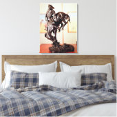 Bronco-Buster (Bronze) Leinwanddruck (Insitu (Schlafzimmer))