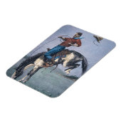 Bronco-Buster (farbige Gravierung) Magnet (Linke Seite)