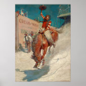 Bronco Buster von Newell Convers Wyeth Poster (Vorne)