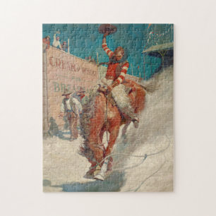Bronco Buster von Newell Convers Wyeth Puzzle