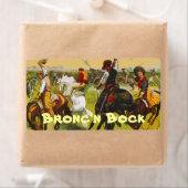 Bronco Bustin Homebrew Bottling Zuhause Brew Label (Insitu)