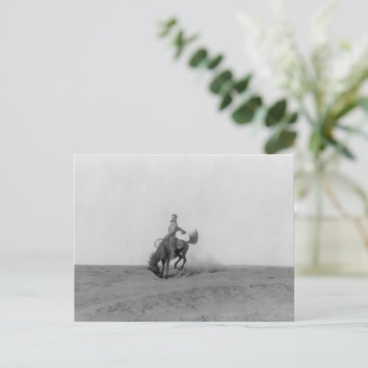 Bronco Busting Postcard Postkarte (Stehend Vorderseite)