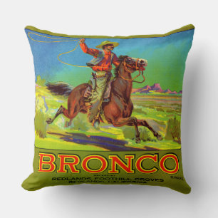 Bronco-Fruchtkartett der 20er Jahre Kissen