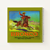 Bronco-Fruchtkartett der 20er Jahre Notizblock (Rückseite)