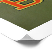 'Bronco Orange', c.1900 (Farblitho) Poster (Ecke)