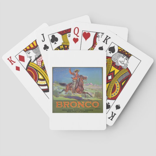 'Bronco Oranges', c.1900 (colour litho) Spielkarten (Rückseite)