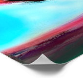 Bronco Rainbow Unicorn Poster (Ecke)