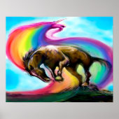 Bronco Rainbow Unicorn Poster (Vorne)