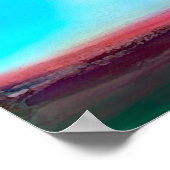 Bronco Rainbow Unicorn Poster (Ecke)