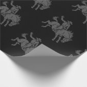 Bronco-Reitpapier Geschenkpapier (Ecke)