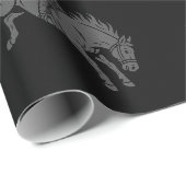Bronco-Reitpapier Geschenkpapier (Rolleneckpunkt)
