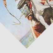 "Bronco Rider" Western Art von W. Herbert Dunton Seidenpapier (Ausschnitt)