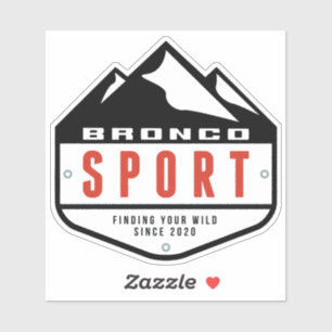 Bronco Sport Forum Schild Logo Aufkleber