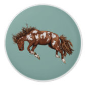 Bronco Western Kunst Keramikknauf (Vorderseite)