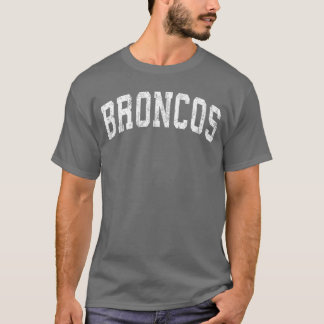 Broncos Maskottchen Vintage Athletik Sport Name De T-Shirt