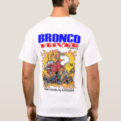 BRONCOSAURUS PFERDEN-FAHRER-ZEITSCHRIFT T-Shirt (Rückseite)