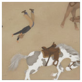 Broncs and Cowboys (groß) Stoff (Nahaufnahme)