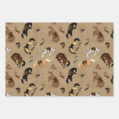 Broncs und Cowboys Geschenkpapier Set (Vorderseite)