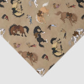 Broncs und Cowboys Seidenpapier (Ausschnitt)