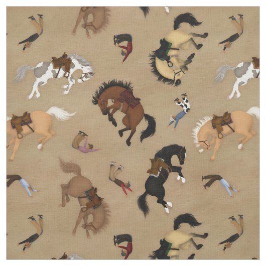 Broncs und Cowboys Stoff (Muster)