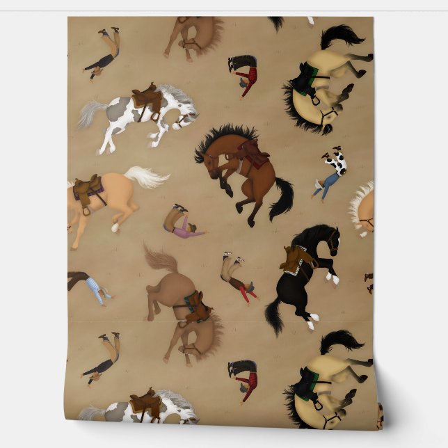 Broncs und Cowboys Tapete (Abrollen)