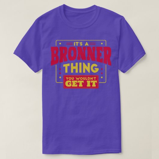 Bronner T-Shirt (Design vorne)