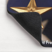 bronse Stern und lila Herz mousepad (Ecke)