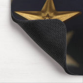 bronse Stern und lila Herz Mousepad (Ecke)