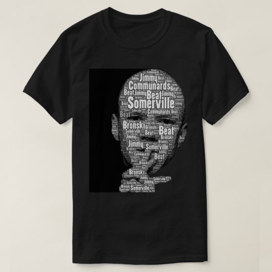 Bronski-Beat-Schrift in Schwarz-Weiß-Klassik T T-Shirt (Design vorne)