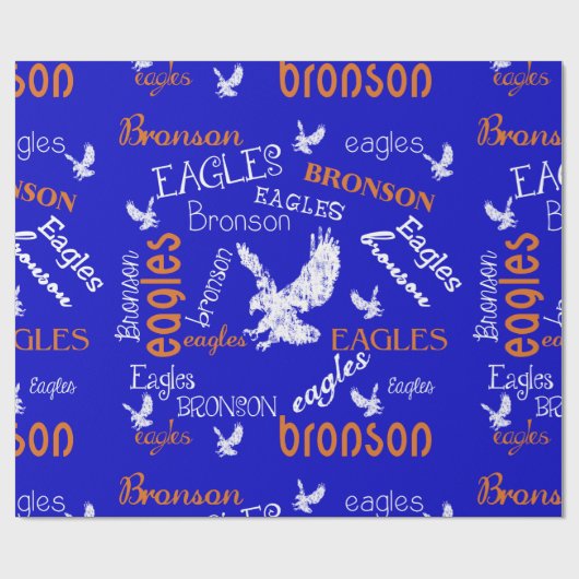Bronson Eagles Wrapping Paper Geschenkpapier (Flach)