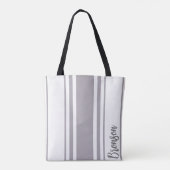 Bronson Minimalist Streifen Monogramm Tasche (Rückseite)