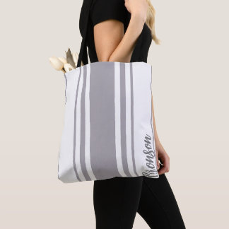 Bronson Minimalist Streifen Monogramm Tasche