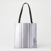 Bronson Minimalistisch Stripes Monogramm Tasche (Vorderseite)