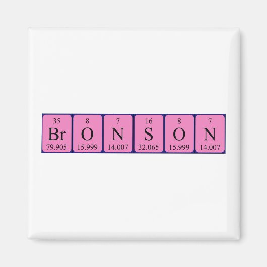 Bronson Periodenmagnet Magnet (Vorne)