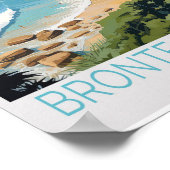 Bronte Beach Travel Poster - Atemberaubendes Austr (Ecke)
