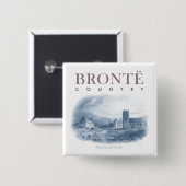 Bronte Country Haworth Church and Parsony Button (Vorne & Hinten)