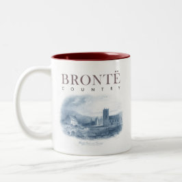 Bronte Country Haworth Church and Parsony Zweifarbige Tasse