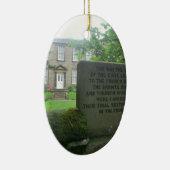 Bronte Parsonage in Haworth Keramikornament (Rechts)