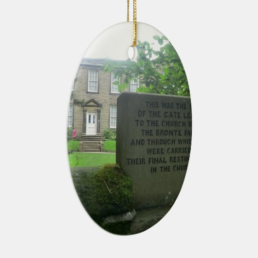 Bronte Parsonage in Haworth Keramikornament (Rechts)