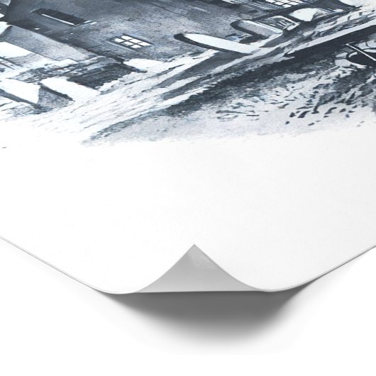 Bronte Parsonage Zuhause der Brontes Poster (Ecke)